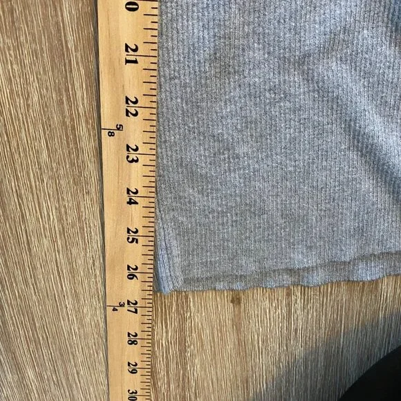 Spiritual Gangster Jumpsuit Romper Sleeveless Ribbed Side Stripes Gray Size S - Picture 9 of 9